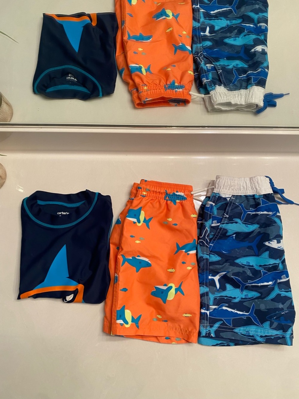 Carter's Navy Rash Guard Set size 5 - Picture 6 of 6